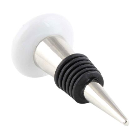 2 Pieces Kitchen Flat Ceramic Wine Bottle Stopper